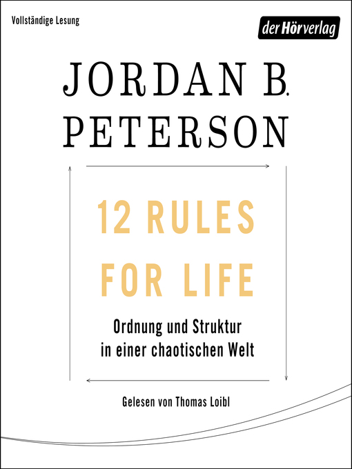 Title details for 12 Rules For Life by Jordan B. Peterson - Wait list